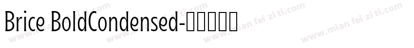 Brice BoldCondensed字体转换